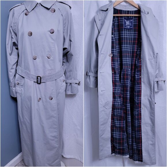 Burberry Classic Nova Lined Khaki Double Breast Trench Coat Womens size 14 - Picture 1 of 16